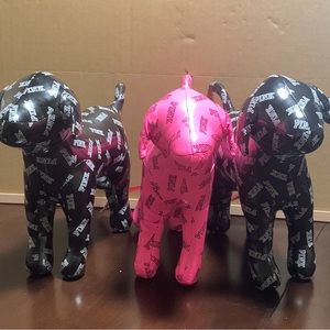 3 Victoria’s Secret Pink Stuffed Dogs Logo Mascot